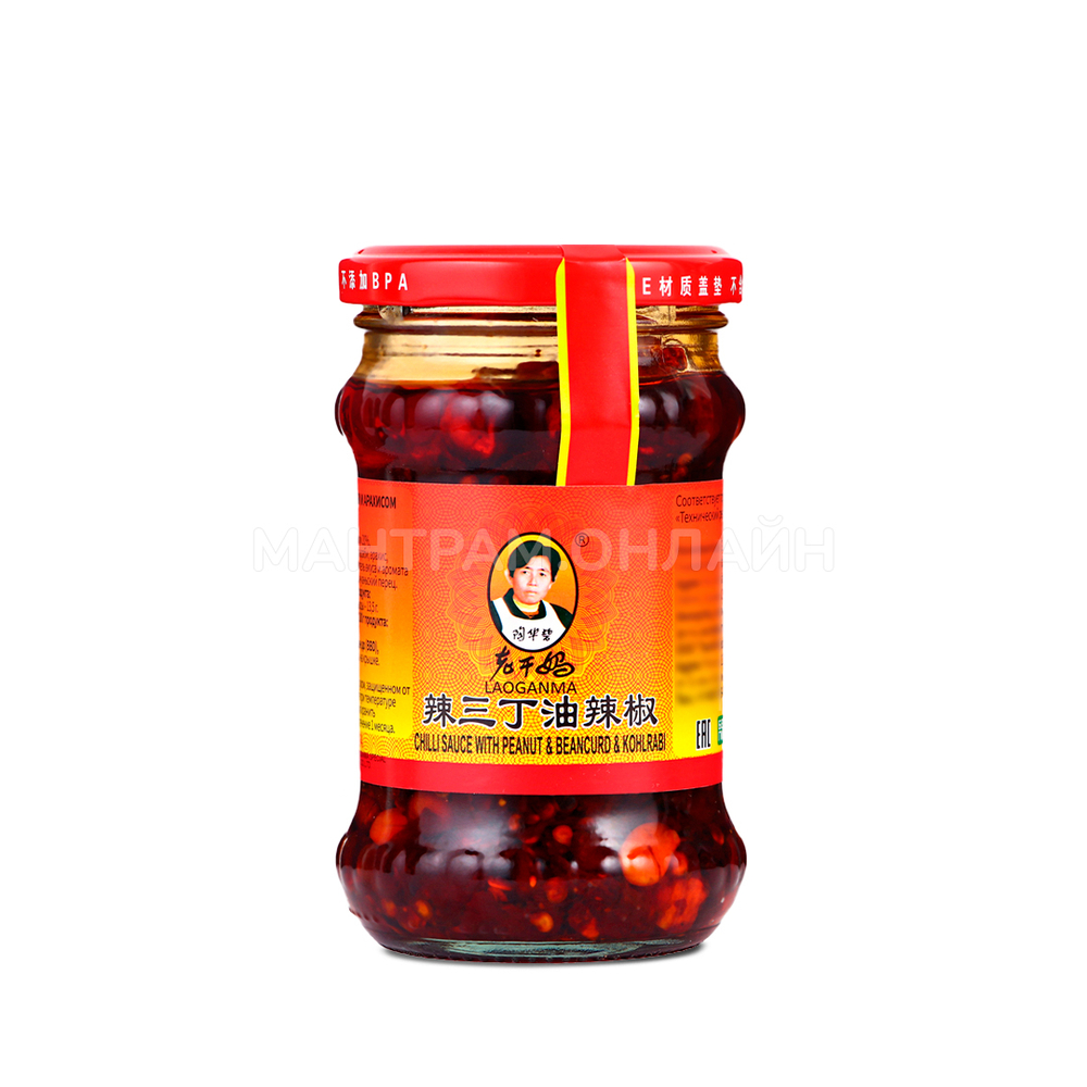 Соус острый с кольраби и арахисом Lao Gan Ma 210 г