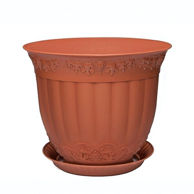 Кашпо "Флора" с поддоном 30 л D=440 H=355 цвет в ассортименте