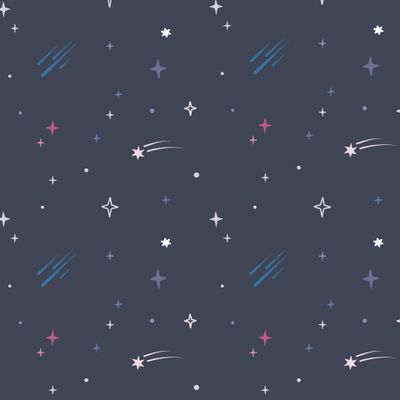 Космос. Планеты, звезды и коменты на темно-сером фоне