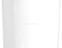Кашпо TREEZ Effectory - серия Gloss - Высокий конус Design - Белый глянцевый лак
