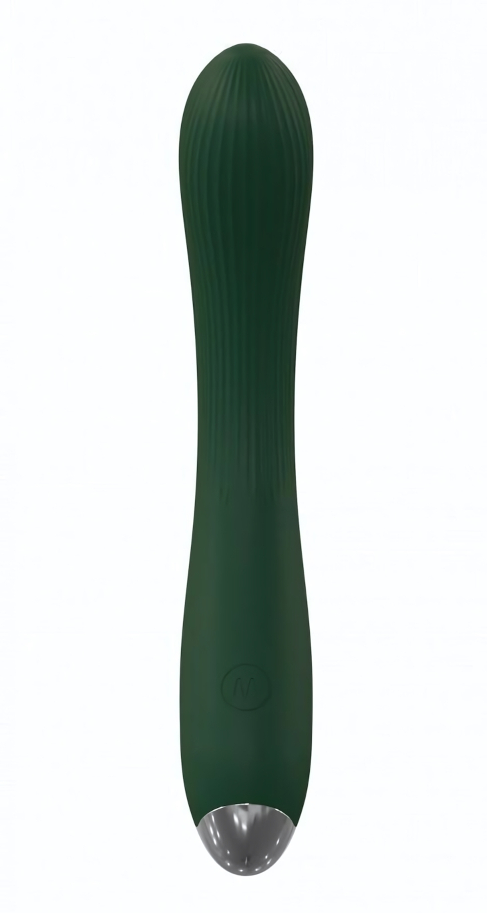 Зеленый гибкий силиконовый вибратор - 20,5 см. (Цвет: ярко-розовый)