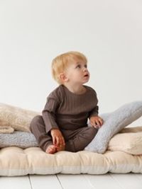 Пижама "Шоколад" из ажурного хлопка 0+