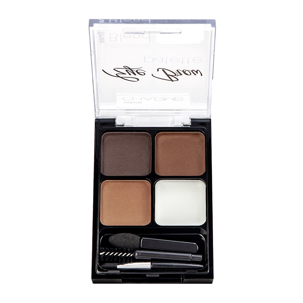 CHARME Набор теней для коррекции бровей "True Blend" (BROWN) 4 в 1