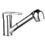 Смеситель для кухни, РМС, выдвиж излив, с картриджем, хром, SL52-014