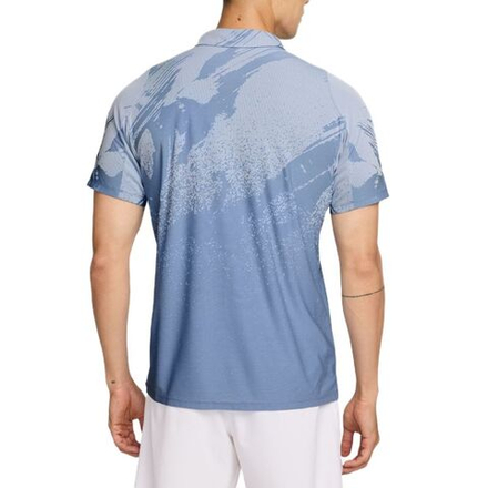 Теннисное поло Nike Court Paris Slam Advantage Dri-Fit Tennis - work blue/hydrogen blue/black