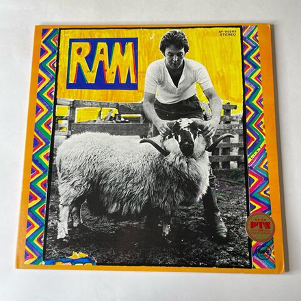 Винтажная виниловая пластинка LP Paul And Linda McCartney Ram (Япония 1973) (Без Оби)
