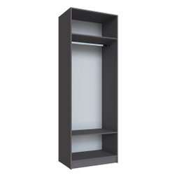 Шкаф Мадрид (0,8) с зеркалом графит серый
