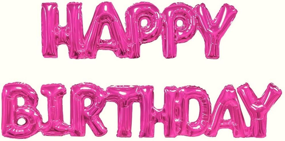 Мини фигура 17&#39;&#39; Надпись &quot;Happy Birthday&quot;, Фуше Fl