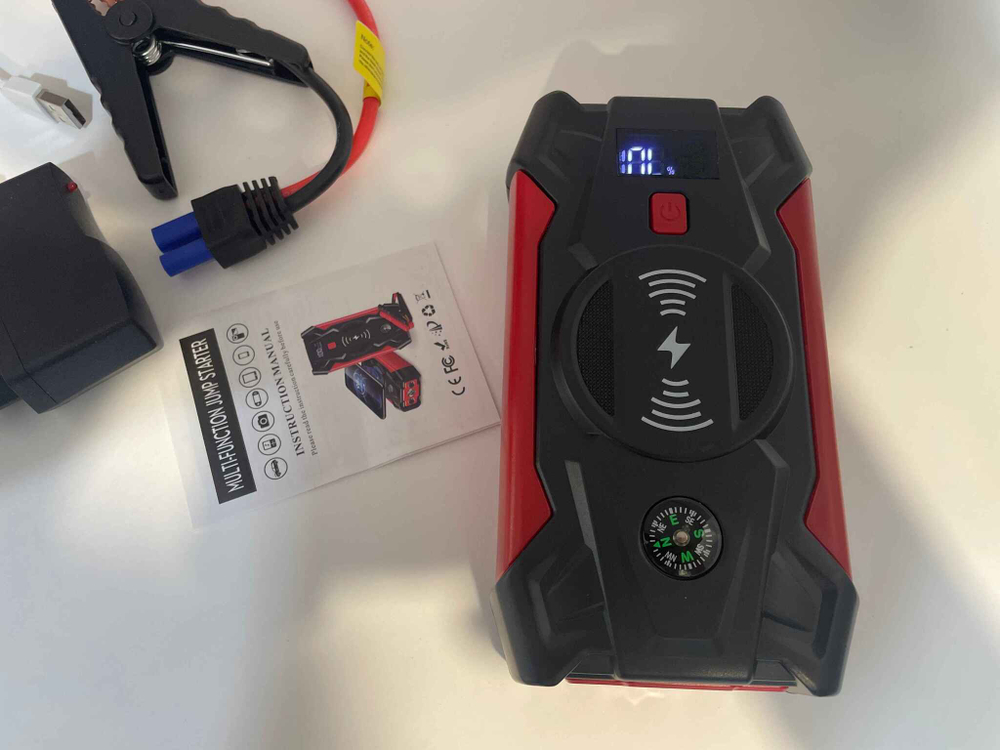 Пусковое зарядное устройство для автомобилей, J3 Power Bank, LED фонарь, бустер, 99800 мАч, 12 В