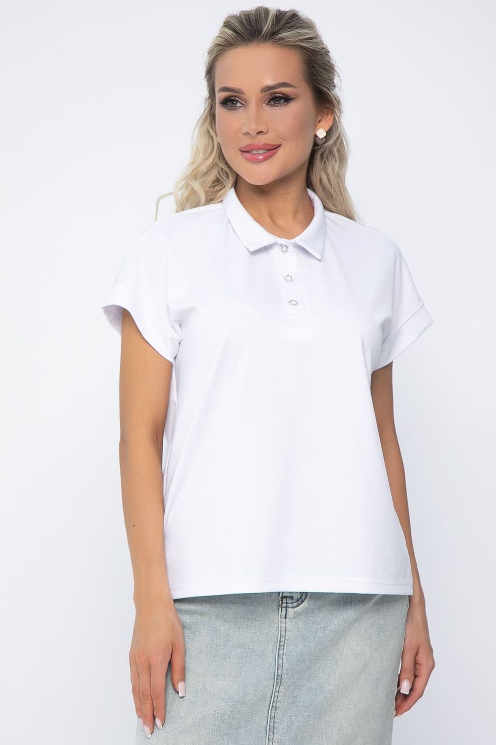 Поло Юлиана НЬЮ (белое) Б13634-10М LT Collection