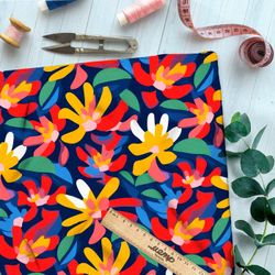 Ткань премиум габардин красочный штрих