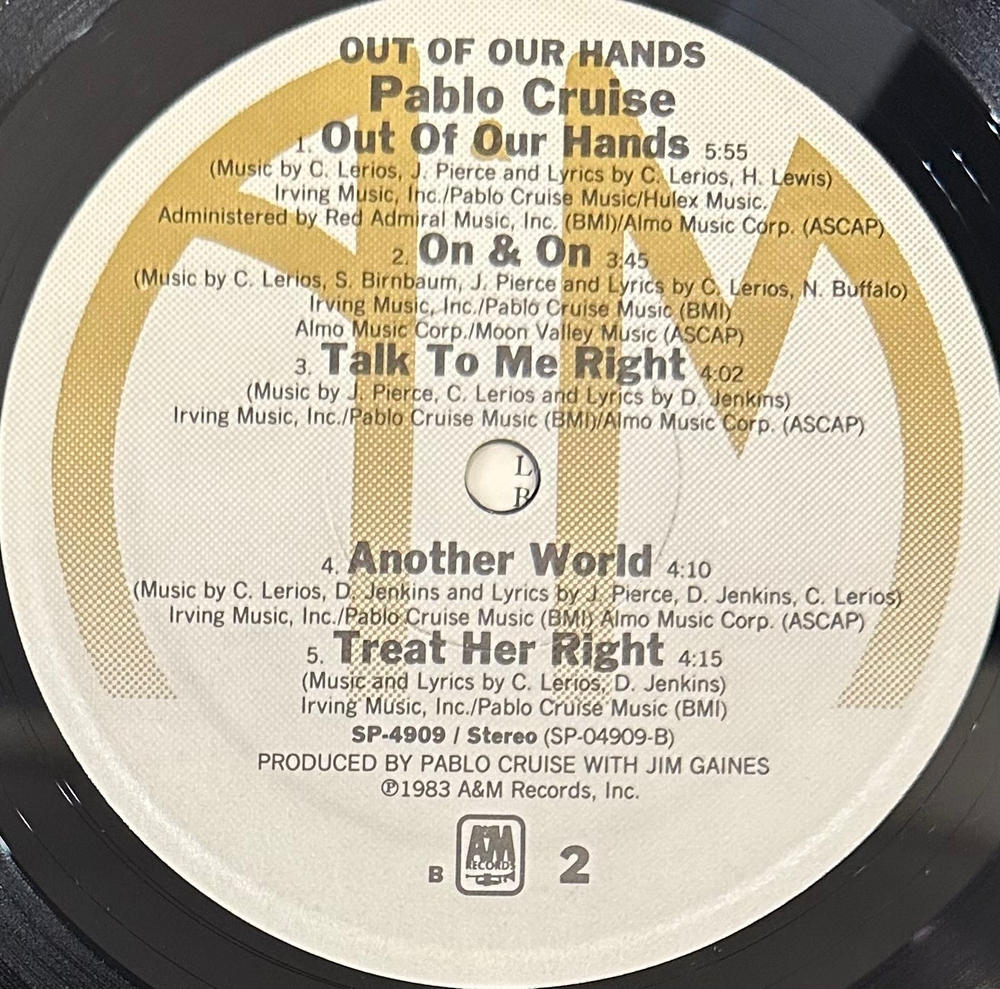 Pablo Cruise - Out Of Our Hands (США 1983г.)