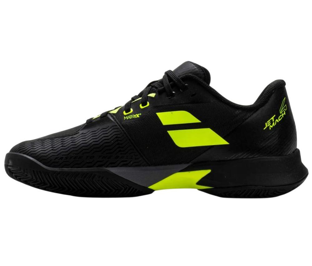 Мужские теннисные кроссовки Babolat Jet Mach 4 Clay - black/aero