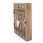 Ключница "Сердечки" 24x7x30см Дерево,Металл