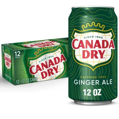 Газированный напиток Canada Dry Ginger Ale Имбирный Эль 355 мл * 12 шт