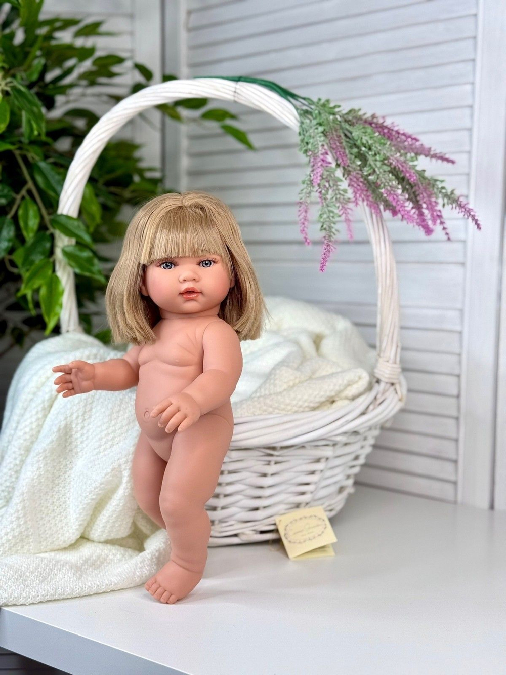 Кукла D Nenes виниловая 34см Lean без одежды (054046W)