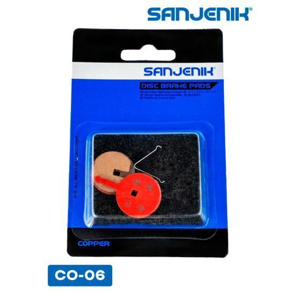 Колодки тормозные медные Sanjenik CO-06 для велосипедов и электросамокатов