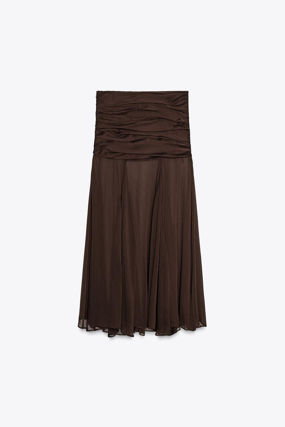 Полупрозрачная юбка со сборками zw collection