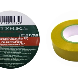 Лента изоляционная ПВХ 19мм x 20м (желтая) RockForce##Rock FORCE RF-130Y