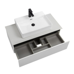 Мебель для ванной со столешницей и накладной раковиной Cezares SLIDER 100 Bianco Opaco SLIDER-1000-1C-SO-BO