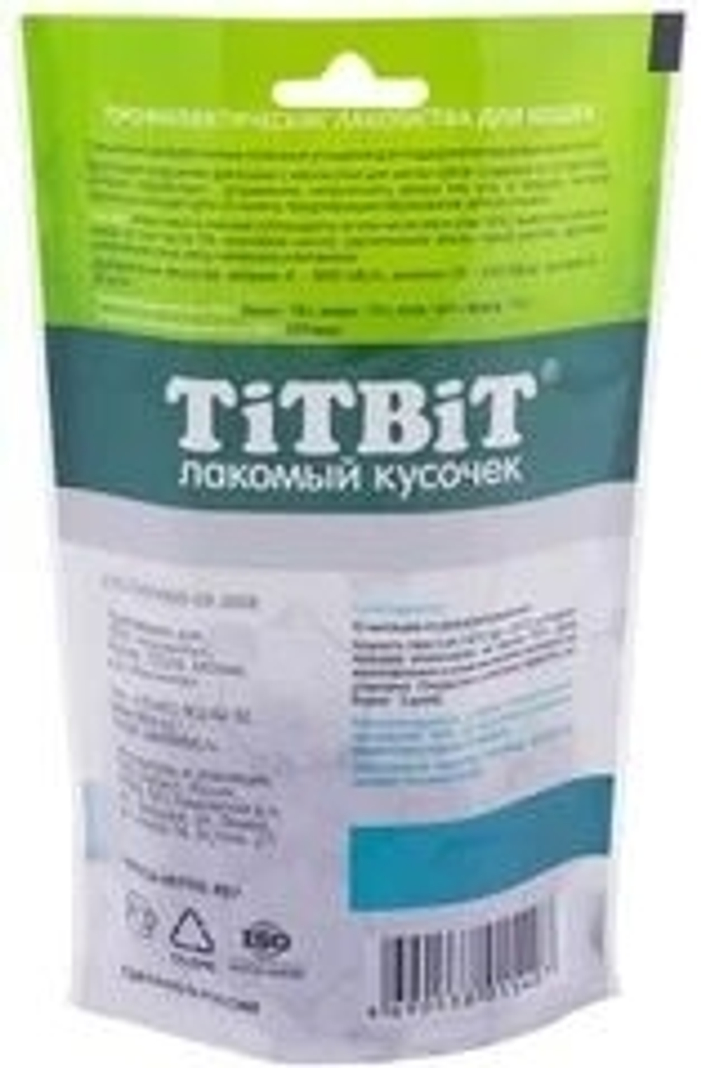 Подушечки с мясом утки Чистка зубов, 60гр лакомство для кошек ТитБит