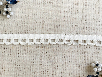 Тесьма вязаная шторная, ш. 1,3 см