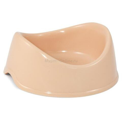 Миска пластиковая "Бисквит", бежевая, 0,25л, Gamma