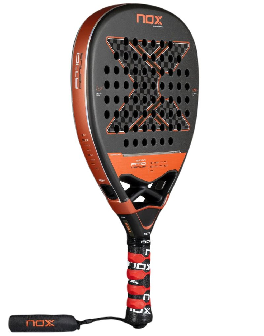 Ракетка для падел тенниса NOX AT10 Genius Attack 12K by Agustin Tapia 2025