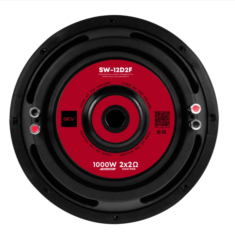 Автосабвуфер ACV SW-12D2F Slim 12" пассивный (1000w)