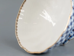 Ваза для конфет ф. Тюльпан рис. Кобальтовая сетка арт. 80.04258.00.1