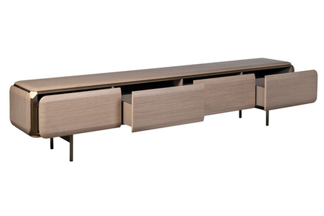 Тумба под телевизор 240х42х53см Garda Decor в скандинавском стиле