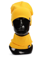 Комплект Шапка/снуд р.50 желтый ( Smail)