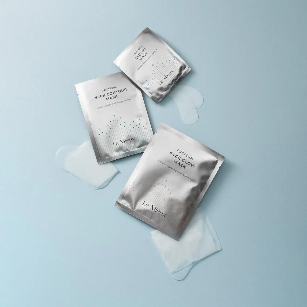 Маска с ферментами для лица придающее сияние | Le Mieux PROFERM FACE GLOW MASK, 4шт