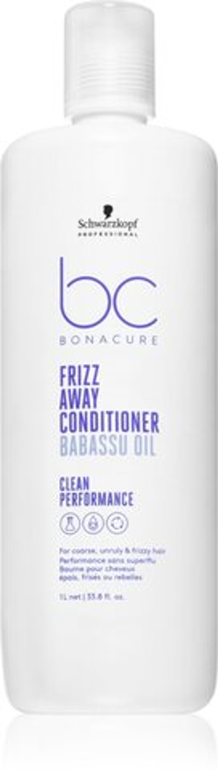 Schwarzkopf Professional BC Bonacure Frizz Away Conditioner - кондиционер для непослушных и вьющихся волос /   1000  ml  / GTIN 4045787725711