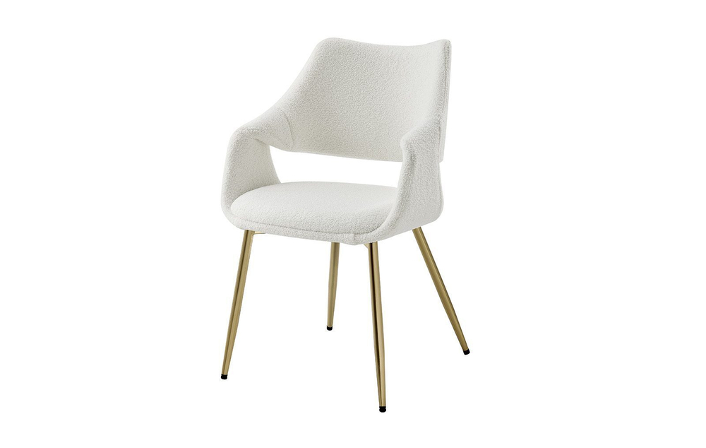 Стул JY6145Q белый IPD1859-1/золото