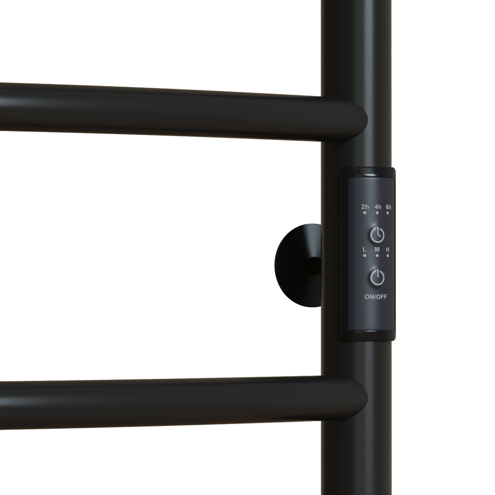 Полотенцесушитель MIXLINE CAPELLA  80х50 (таймер, 253 Вт, 6 перекладин) электрический ЧЕРНЫЙ