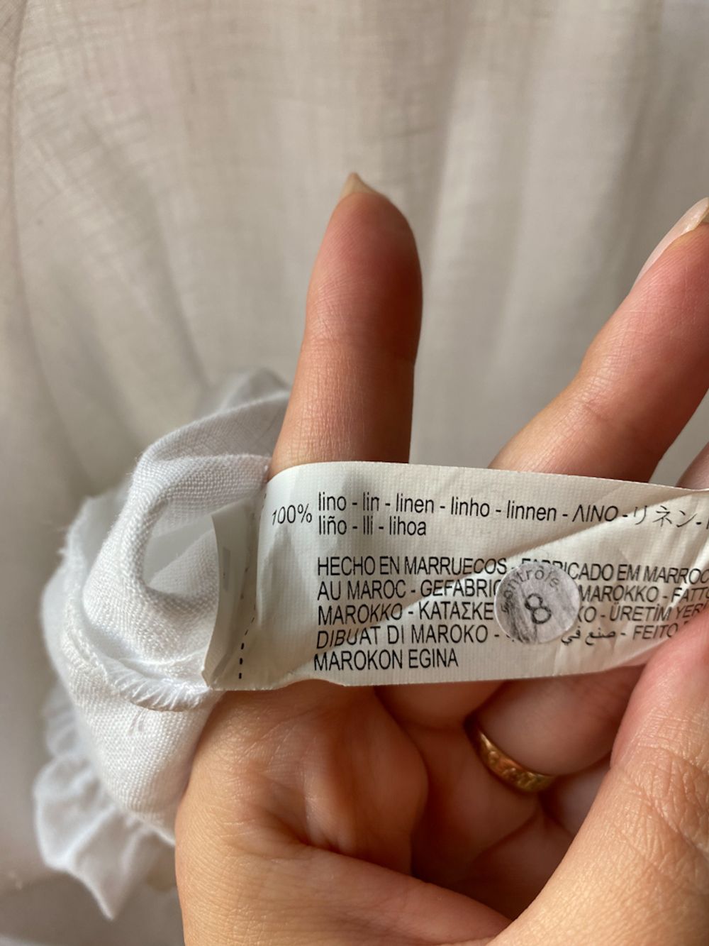 Льняная блузка Zara, 164