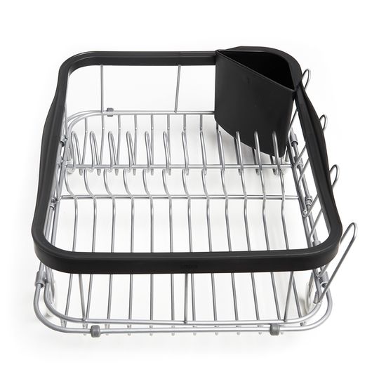 Сушилка для посуды sinkin, 28х14х47 см, черный, никель