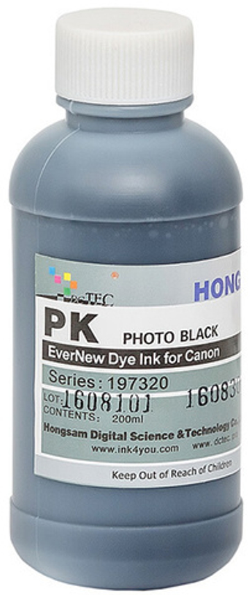 Чернила DCTec — HONGSAM водорастворимые для Canon iPF500, iPF605, iPF750 серия: 197320 Фото черный 200мл.