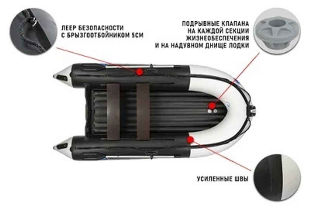 Лодка ПВХ STORMLINE Air HECTOR 340