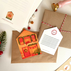 открытка-домик 🧡🐈