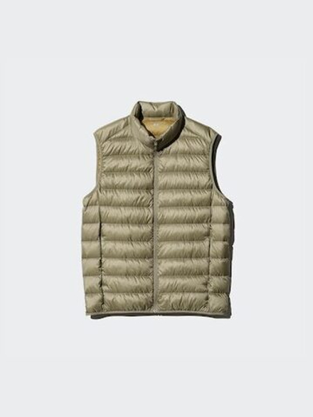 UNIQLO Ультралегкий пуховый жилет, коричневый