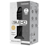 Черный фаллоимитатор Model 4 - 17,7 см. (Цвет: черный)