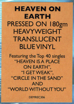 Belinda Carlisle / Heaven On Earth (Coloured Vinyl)(LP)