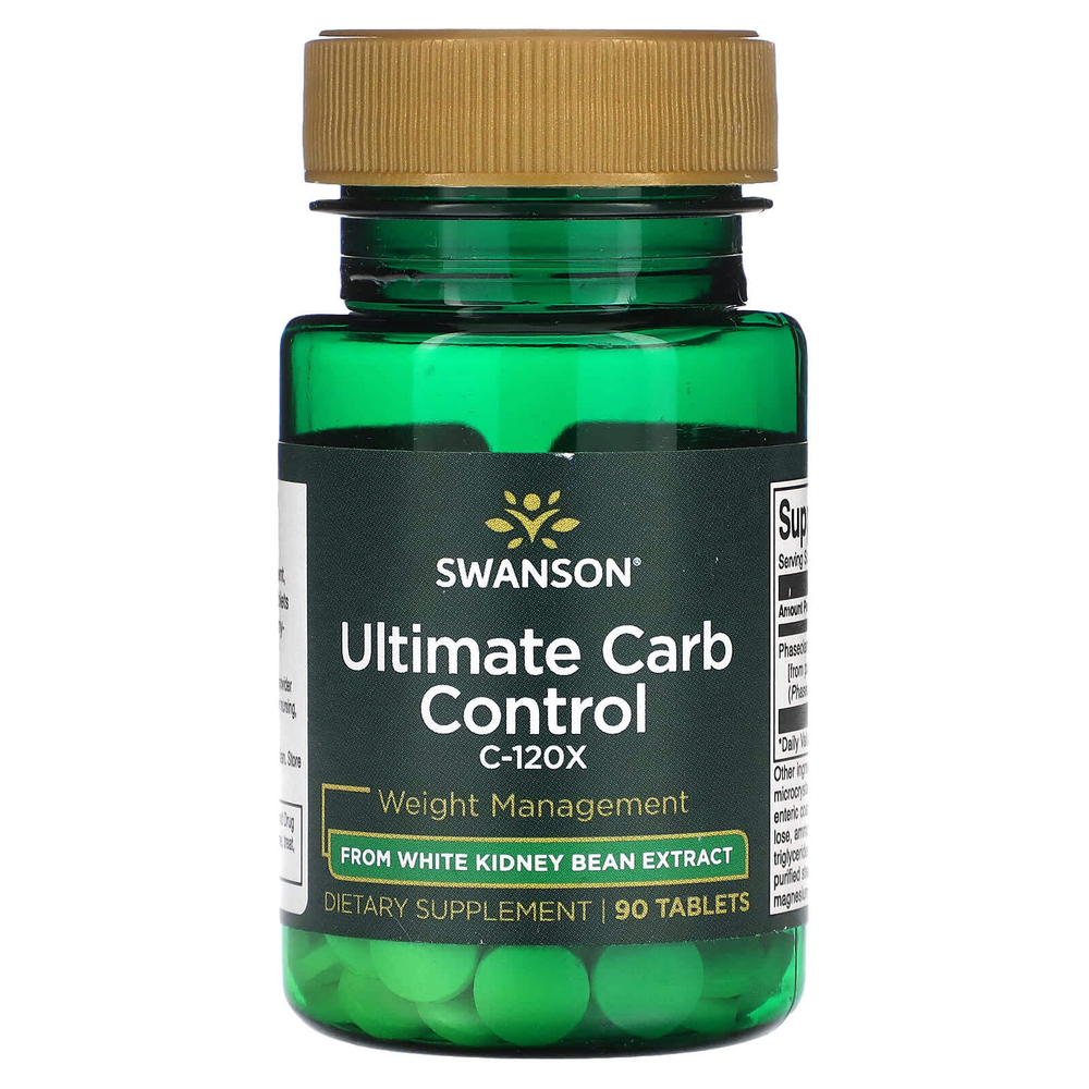 Swanson, Ultimate Carb Control C-120X, 90 таблеток (2 мг в каждой таблетке)