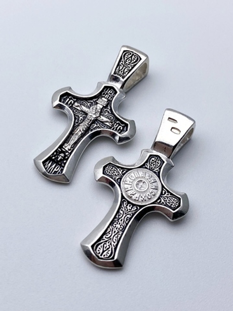 Крест из серебра/Чернение