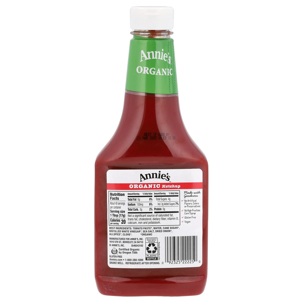 Annie's Naturals, органический кетчуп, 680 г (24 унции)