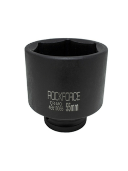 Головка ударная глубокая 55мм 6гр. 3/4'' RockForce##Rock FORCE RF-46510055