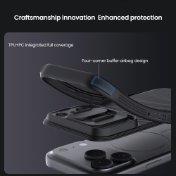 Чехол с защитной шторкой для камеры от Nillkin на iPhone 17 Pro, серия CamShield Pro Case