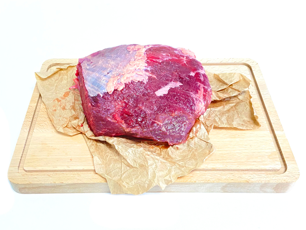 Мякоть бедра из мраморной говядины, 600г, ВУ, ПОРЦ, ROSSO